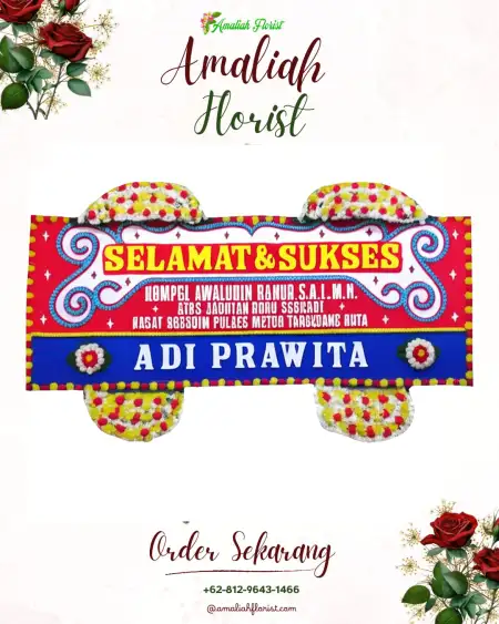 Papan Bunga Ucapan Selamat Beji